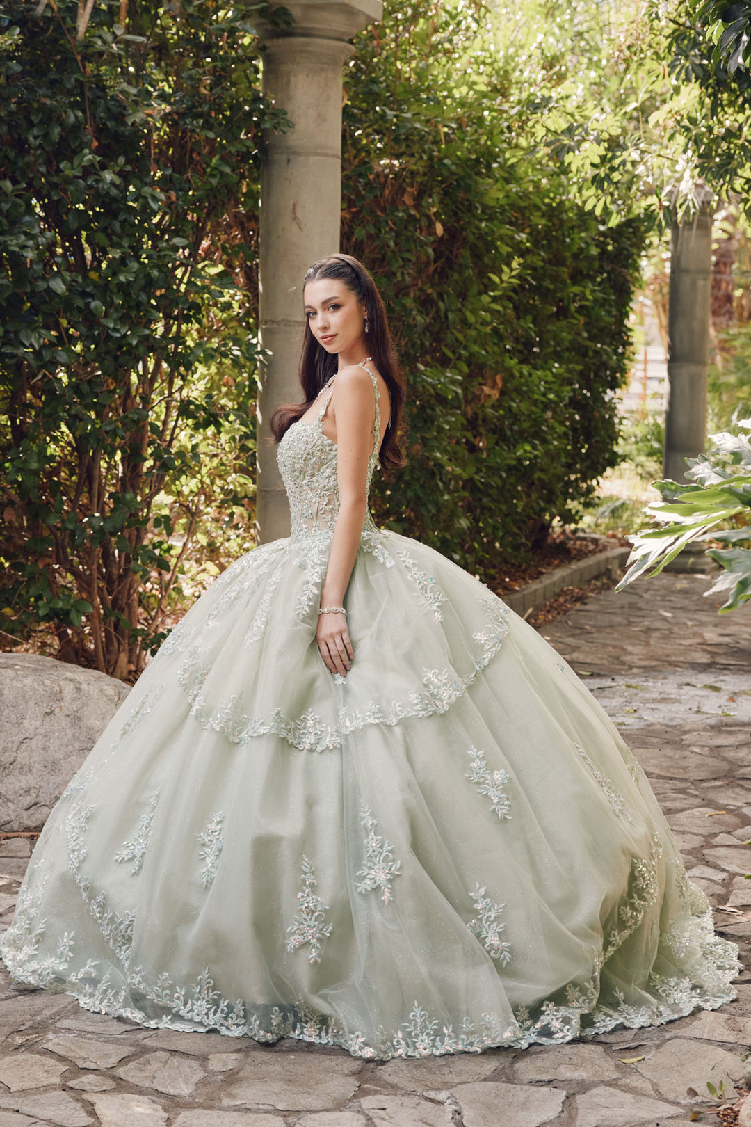 Juliet JT1450J ball gown side view