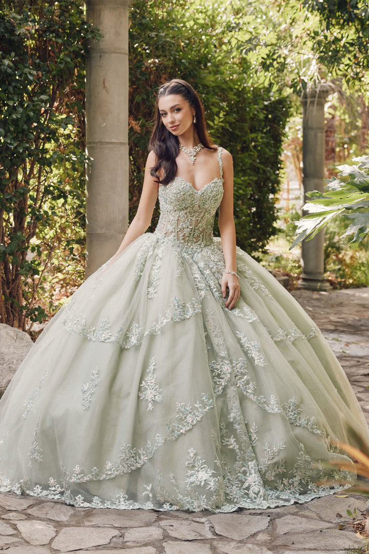 Juliet JT1450J ball gown front view option 2