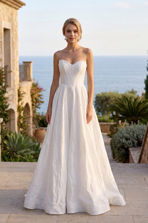 Juliet JT2692AW Strapless Sweetheart A-Line Bridal Gown