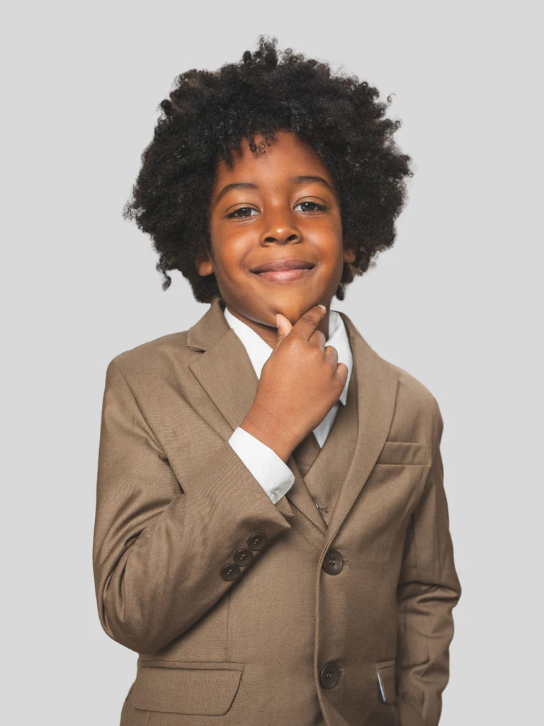 Peanut Butter Collection 007 Mocha suit - FOSTANI.com