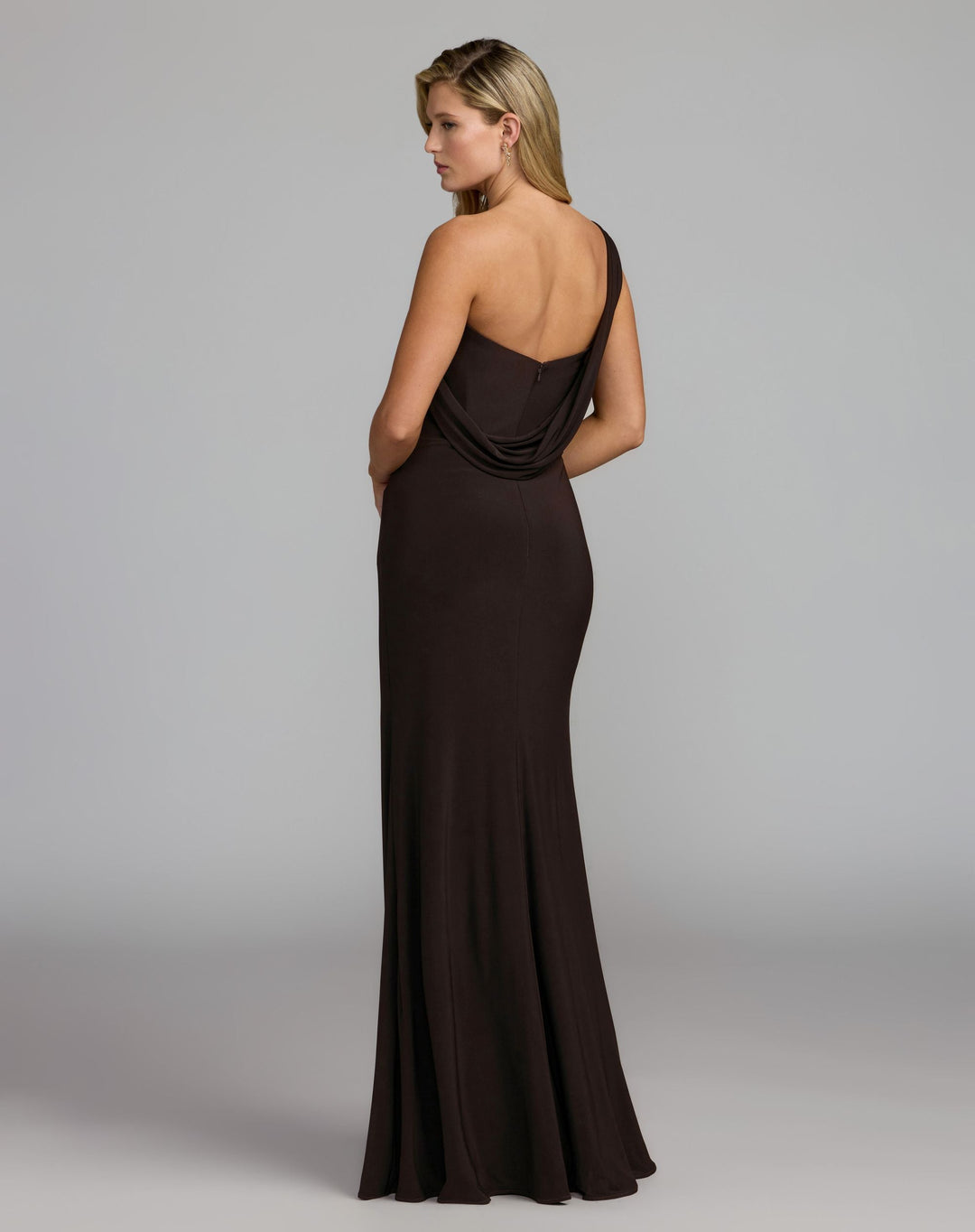 Mac Duggal 13243 One Shoulder Embellished Jersey Gown