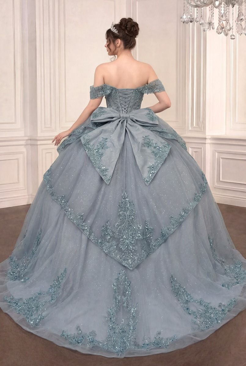 Ladivine 15729 Glitter Lace Quinceanera Dress