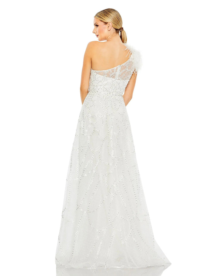 Mac Duggal 20389 Embellished One Shoulder A Line Gown