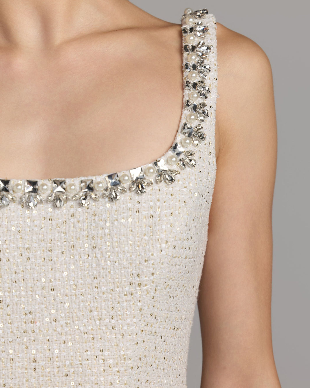 Mac Duggal 21544 Embellished Boucle Mini Dress