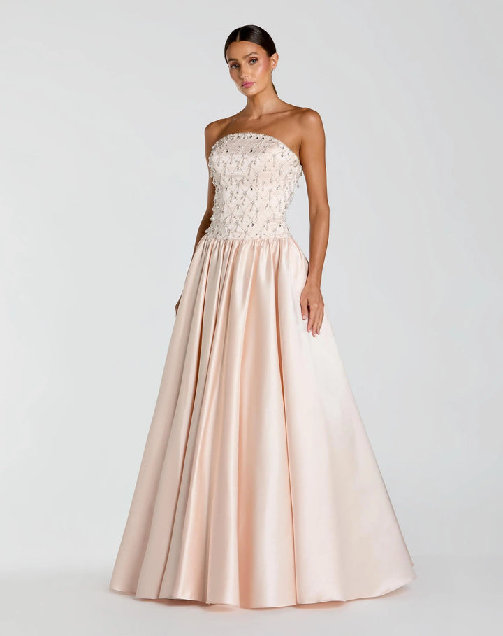 Mac Duggal 2354 Light Embellished Strapless Ball Gown
