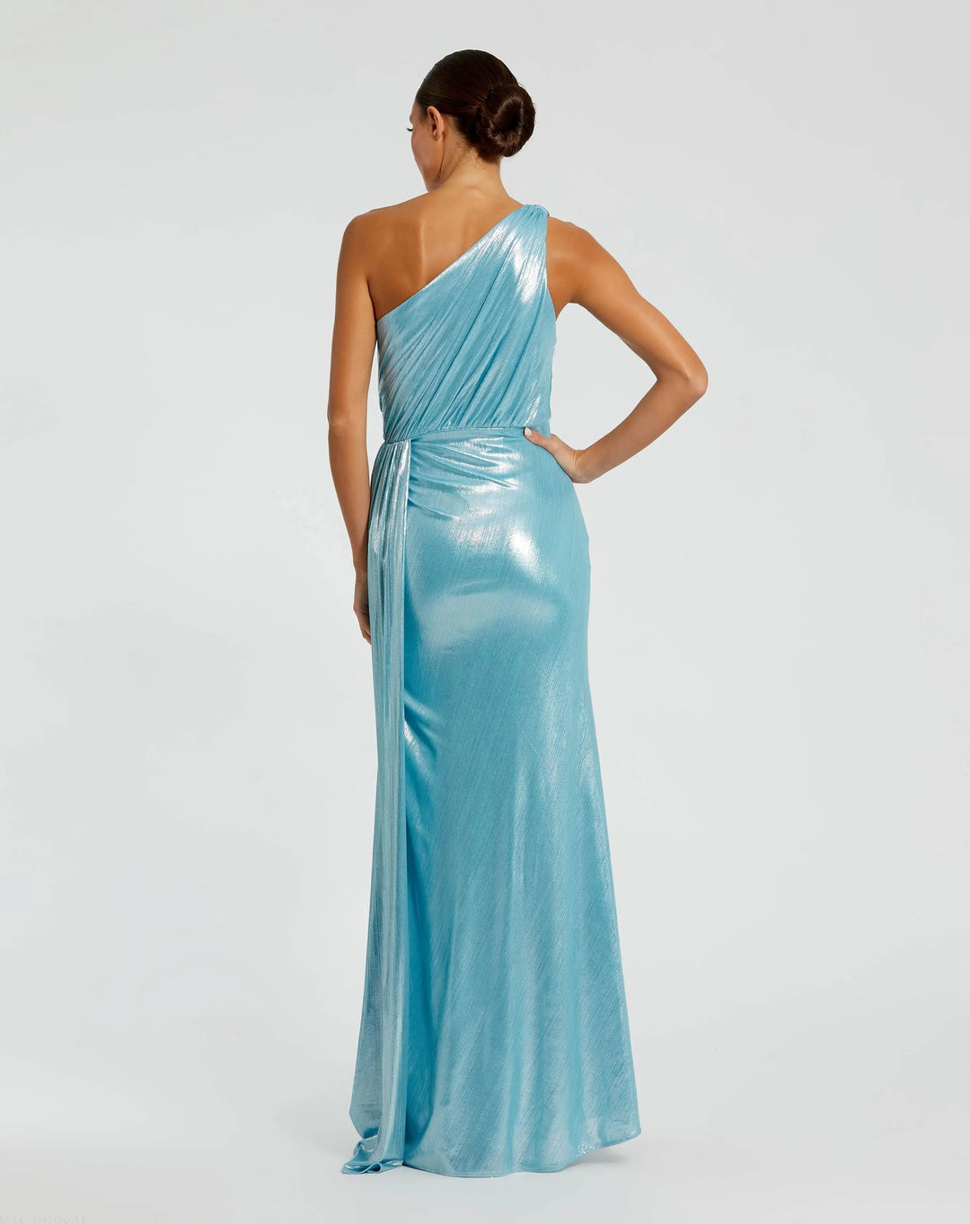 Mac Duggal 26537 One Shoulder Draped Gown