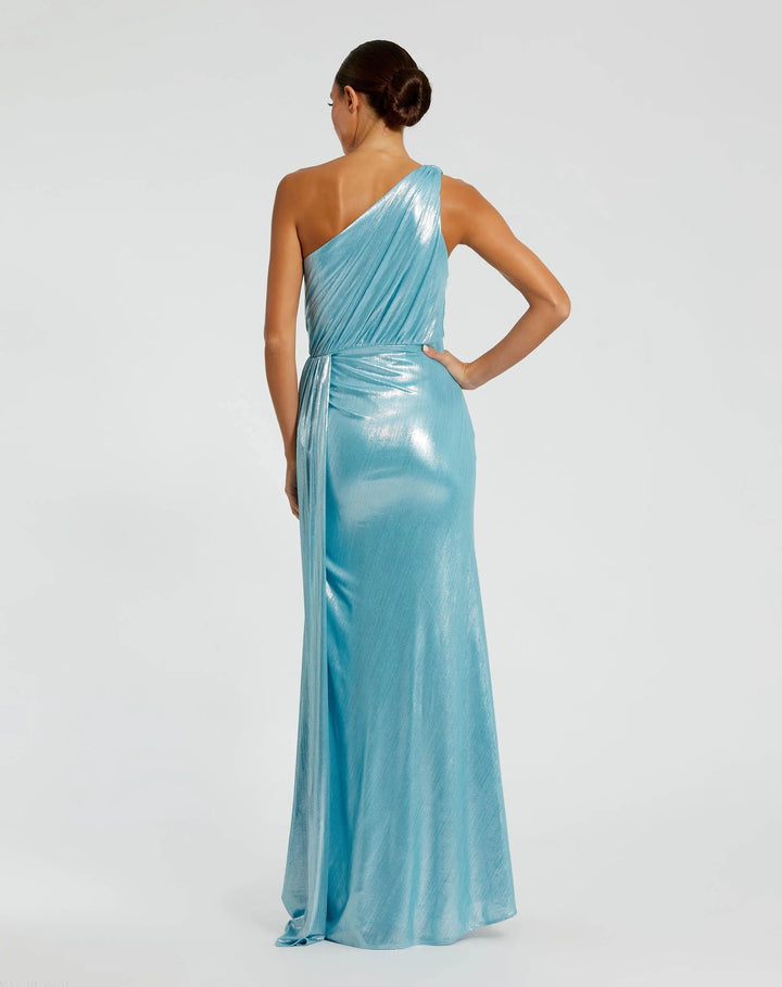 Mac Duggal 26537 One Shoulder Draped Gown