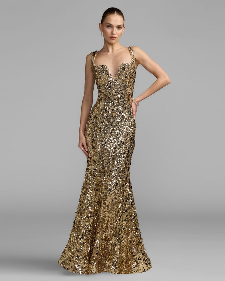 Mac Duggal 27772 Mixed Sequin Mermaid Gown