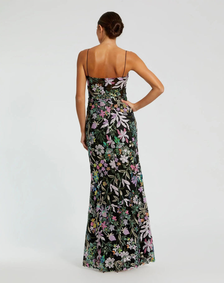 Mac Duggal 49827 Embroidered Bustier Trumpet Gown