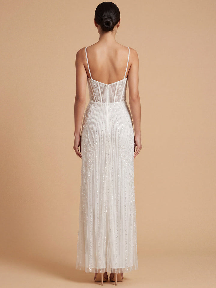 Lara 51229 Bridal Draped Corset Gown