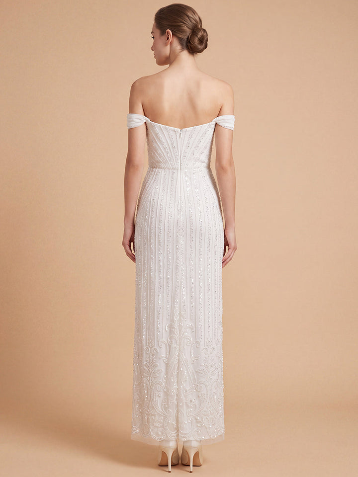 Lara 51238 Off Shoulder Corset Bridal Gown
