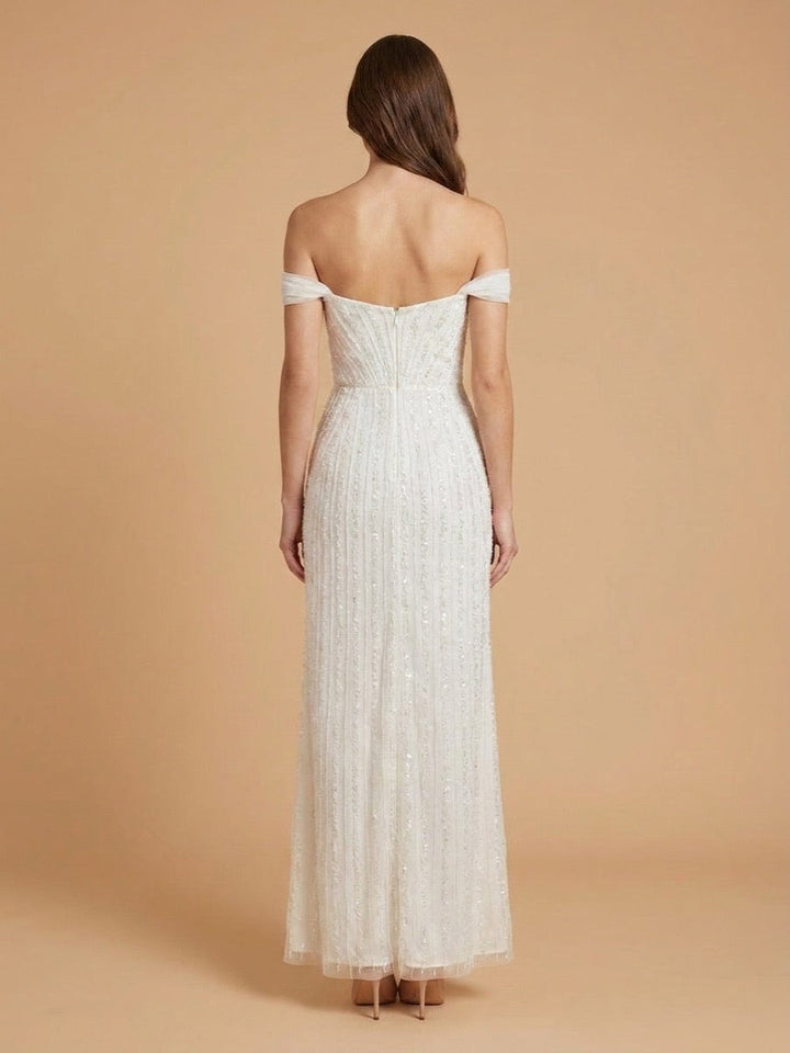 Lara 51238 Off Shoulder Corset Bridal Gown