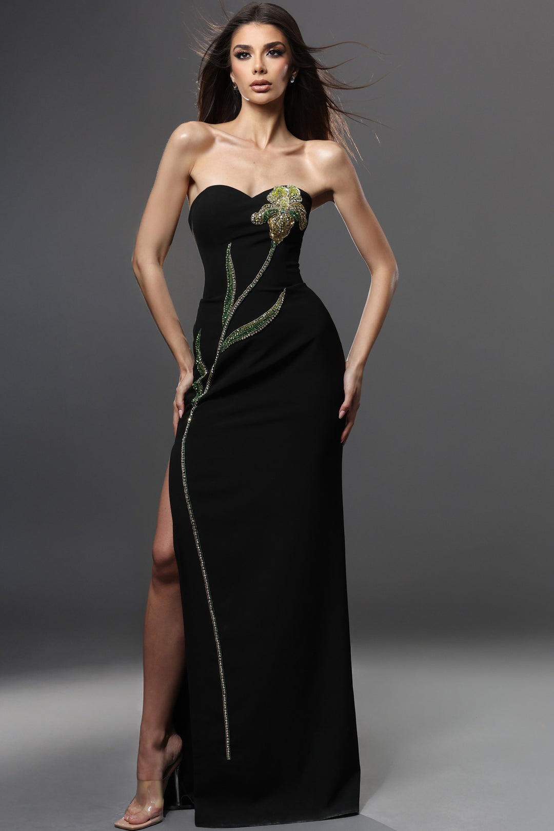 Jovani 51902 Strapless Sleeveless Corset Evening Dress
