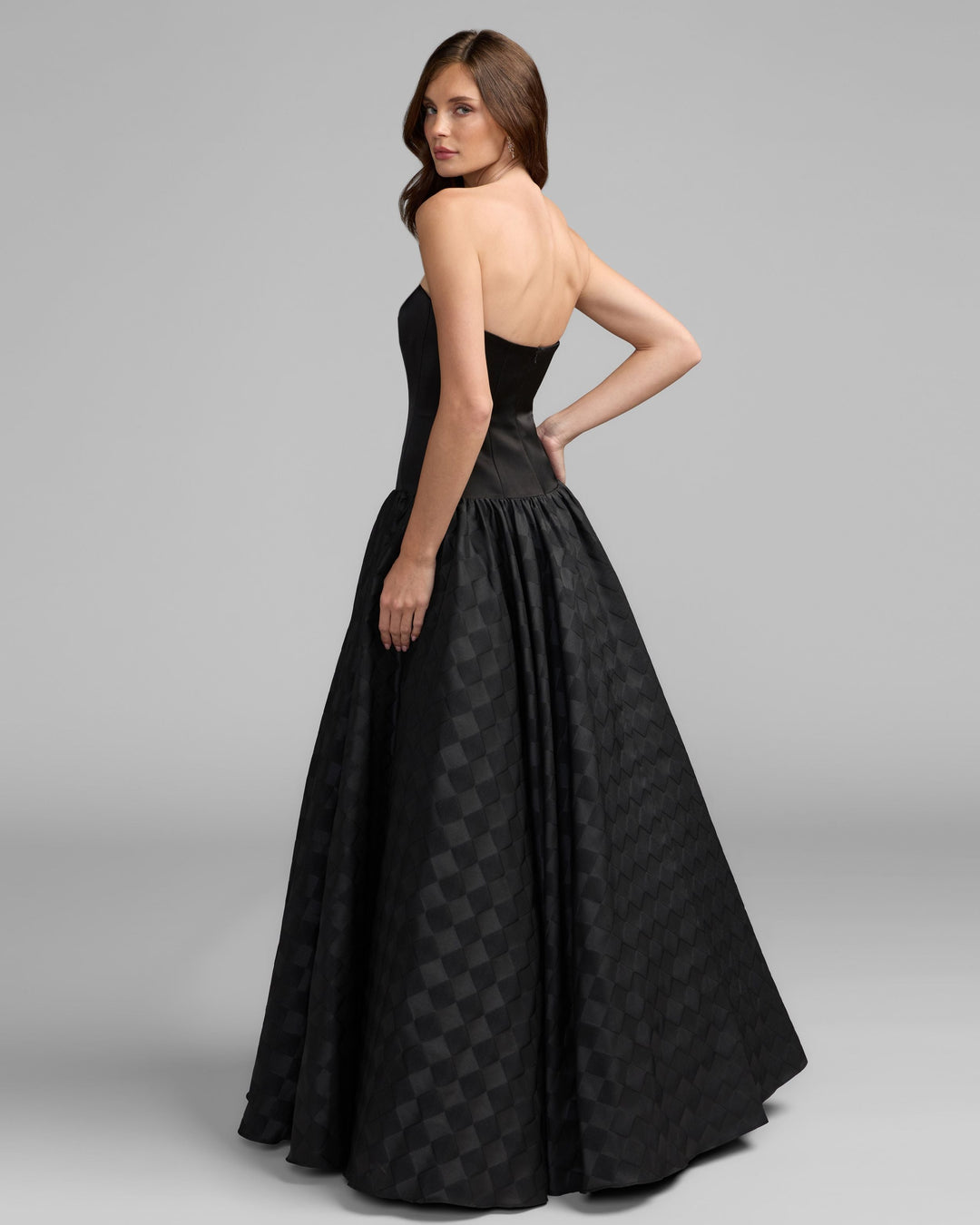 Mac Duggal 56269 Strapless Satin Drop Waist Gown