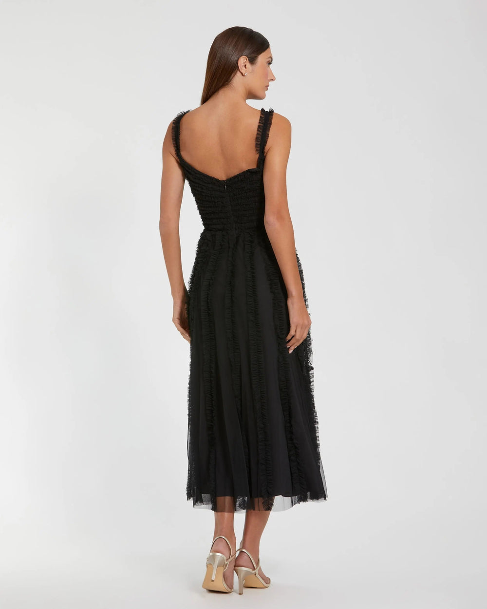 Mac Duggal 8056 Sleeveless Ruffle Tiered Dress