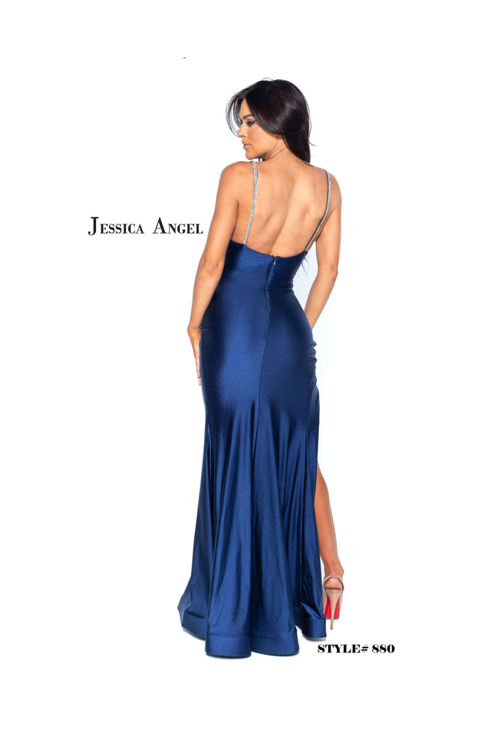 Jessica Angel 880 scooped low back gown back view
