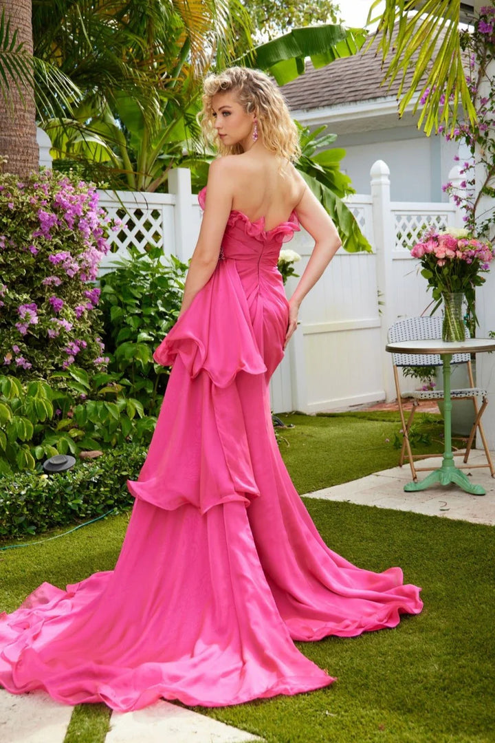 Ava Presley 40532 Strapless Ruffle Slit Prom 2026 Dress