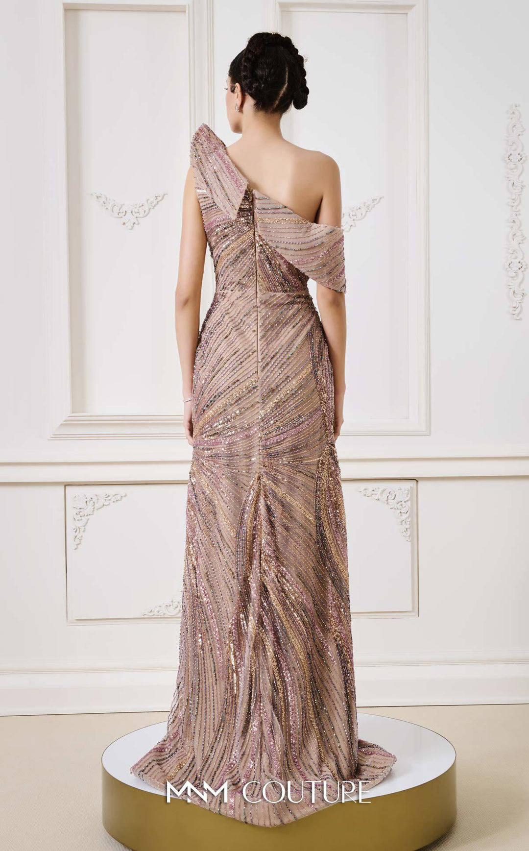 MNM Couture B1137 gown, back view