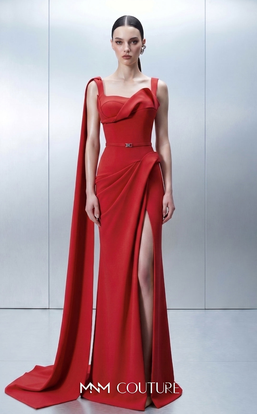 MNM Couture E0168 gown, front view alternate colourway