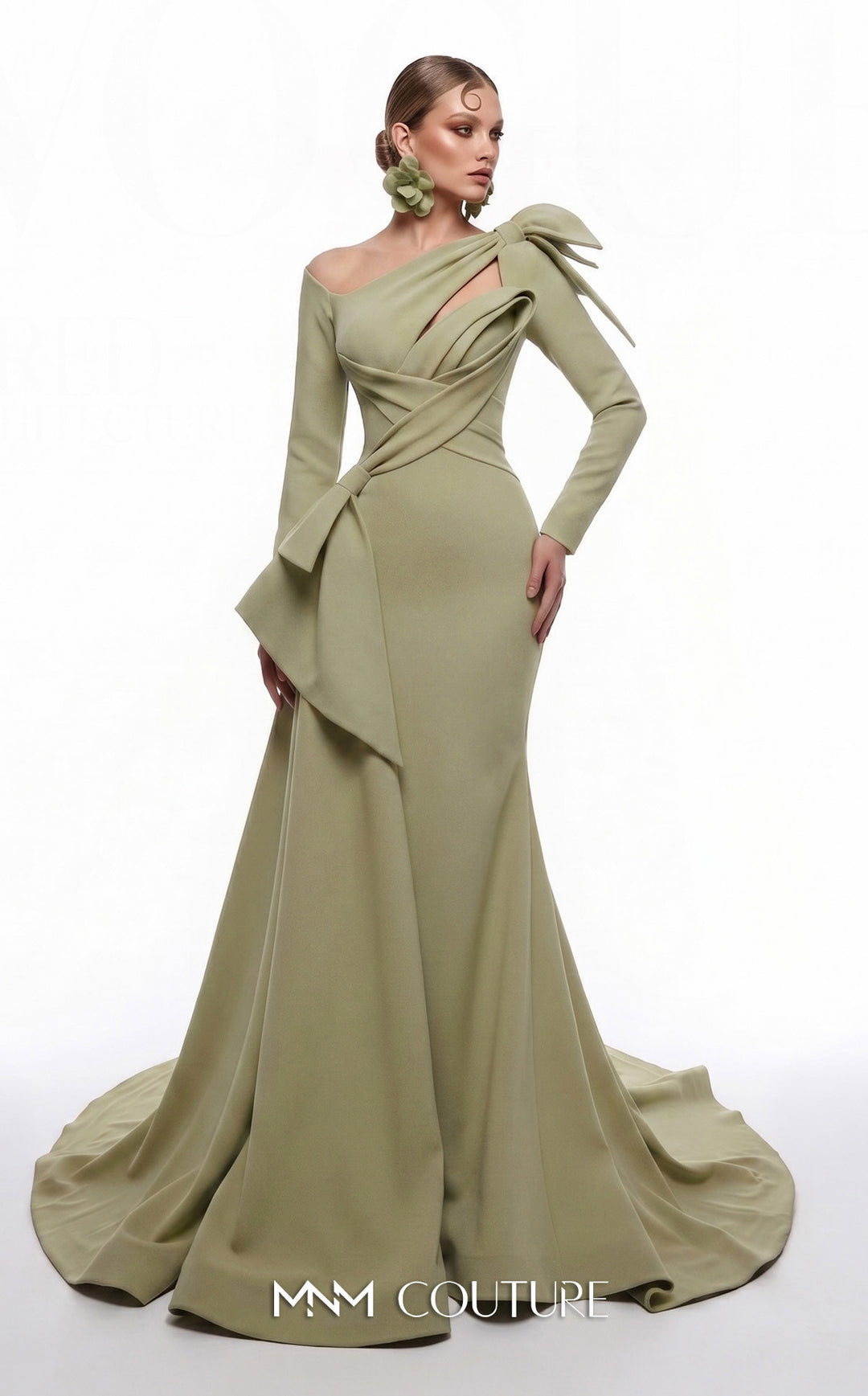 Fouad Sarkis F03001 gown, alternate colourway front view