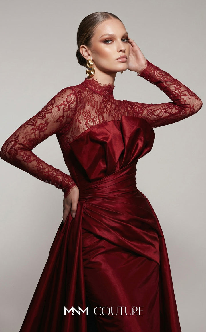 Fouad Sarkis F03006A gown, yoke and bodice detail