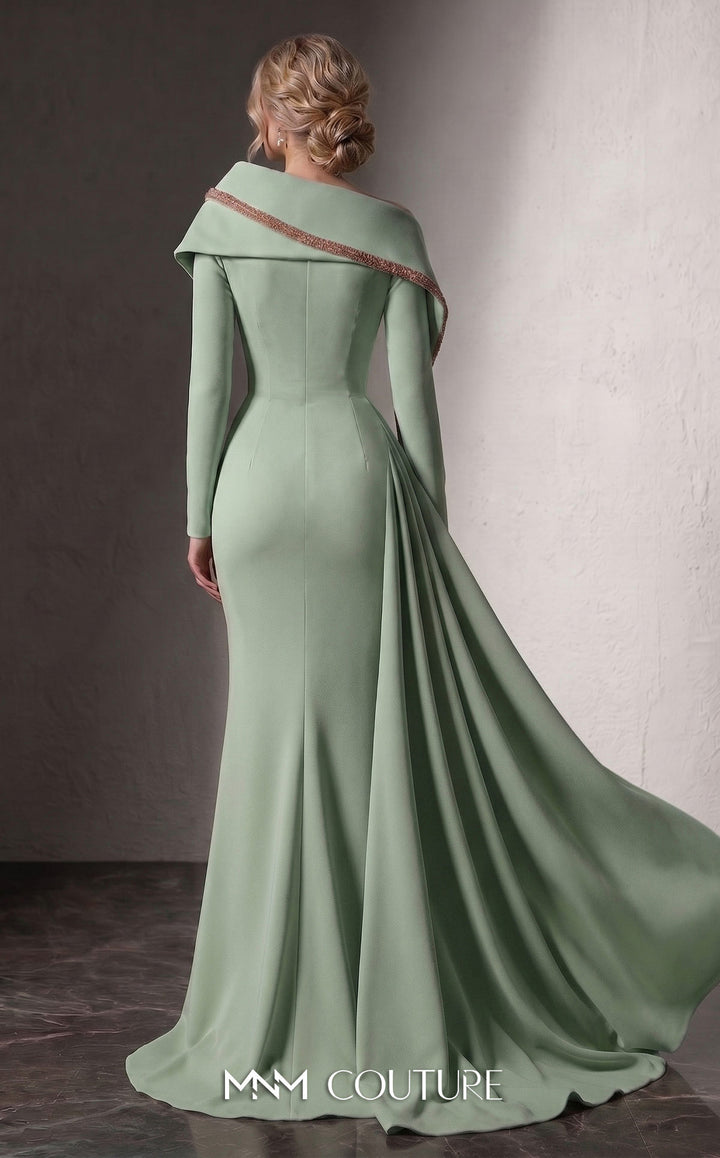 Fouad Sarkis F03038 Single-Shoulder Sweetheart Mermaid Couture Dress