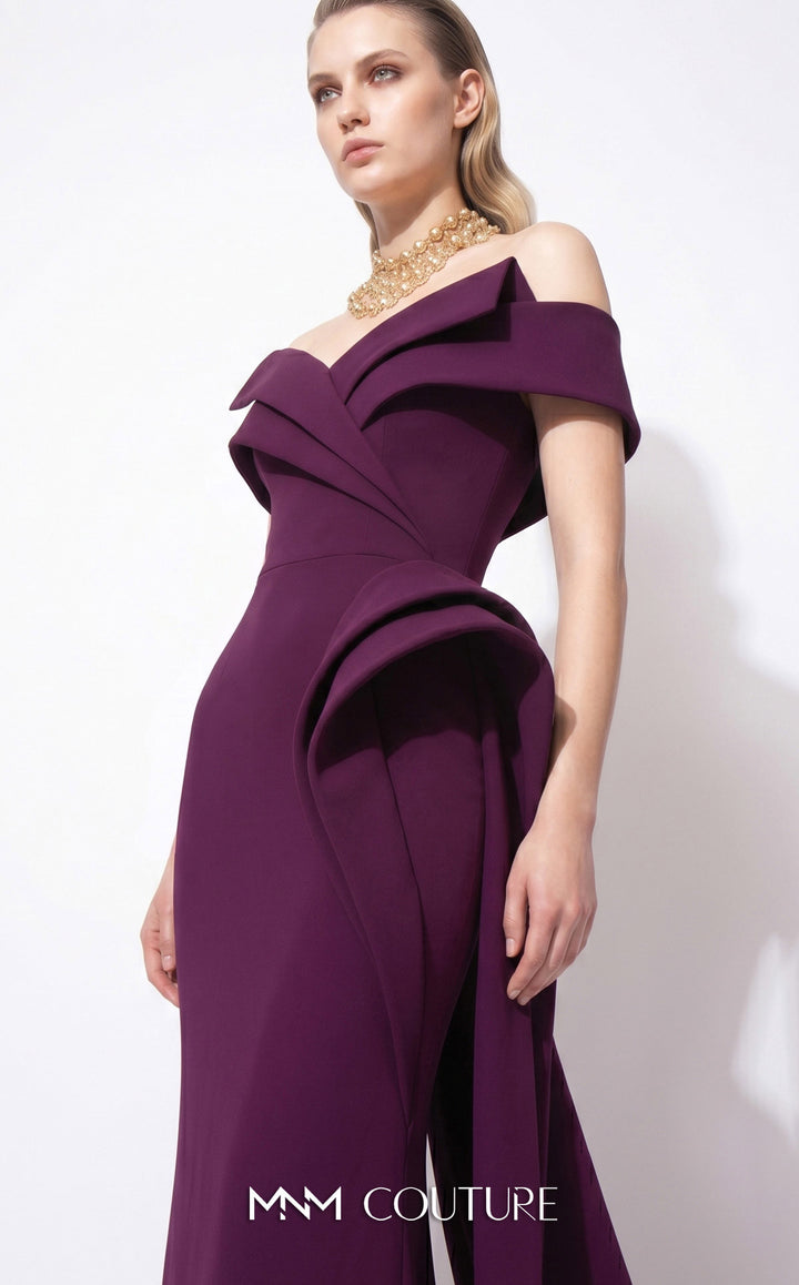 Fouad Sarkis F03064 gown, hip spiral detail