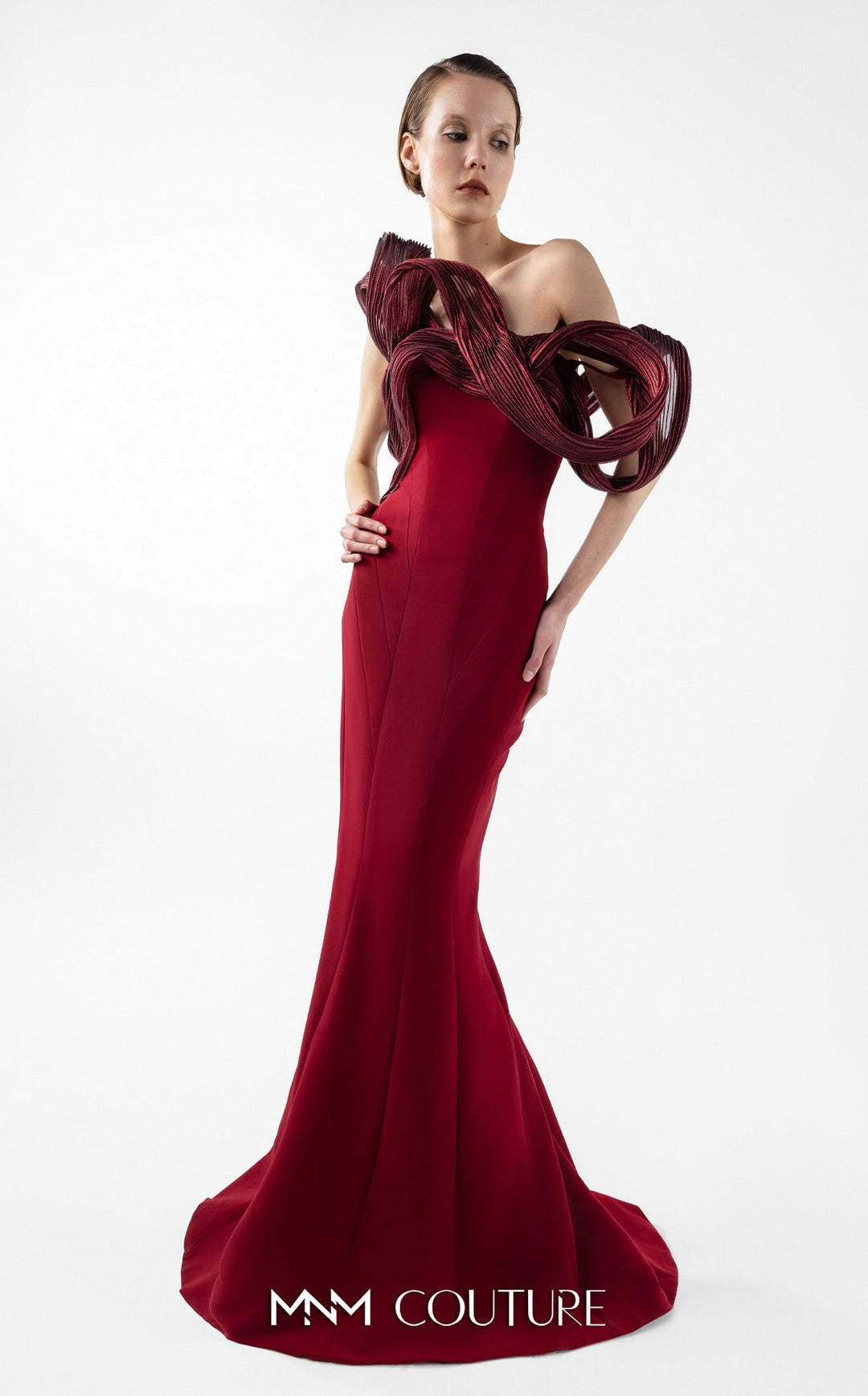 Gaby Charbachy G2009 Off-the-Shoulder Trumpet Mermaid Couture Dress