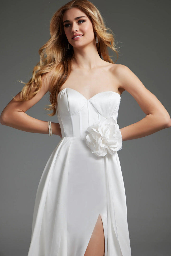 Jovani JB40825 Sweetheart Neckline Corset Bodice Wedding Dress
