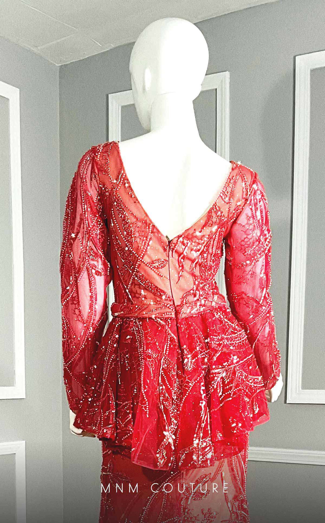 MNM Couture M1140 : Elegant Sequined Mermaid Dress - FOSTANI.com