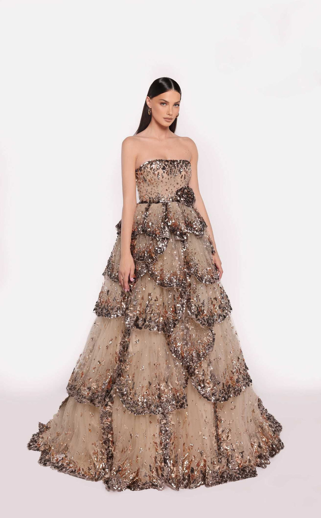 Tarik Ediz 98879 Dress - FOSTANI.com