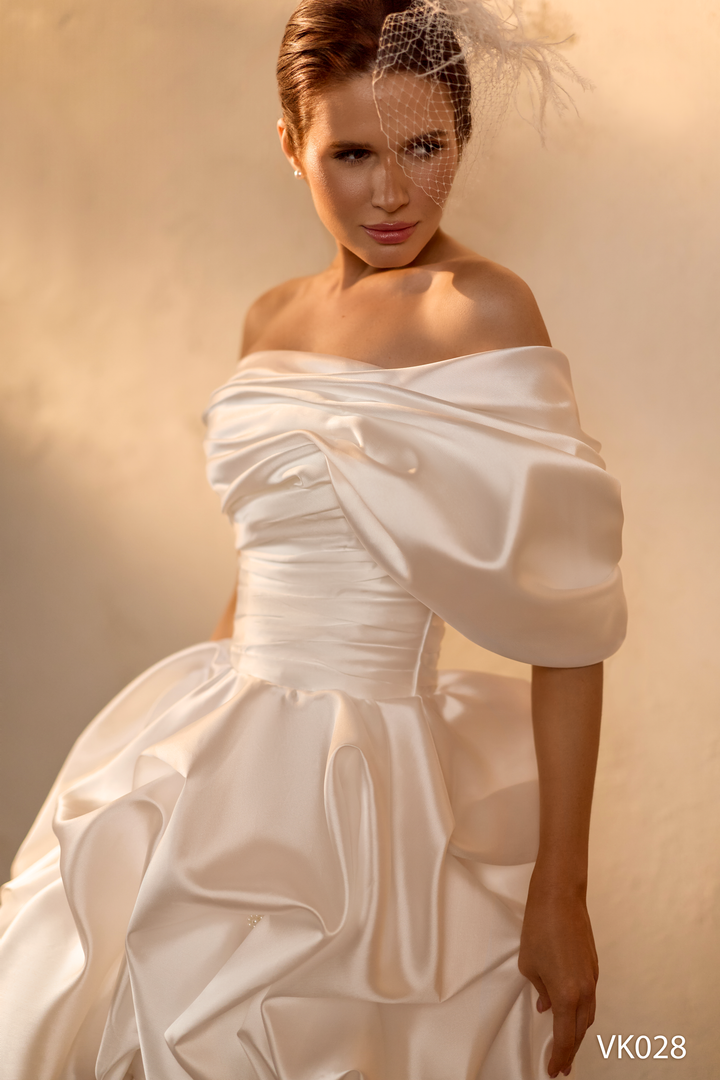 Vissaria VK028 One-Shoulder Corset Dress - FOSTANI.com