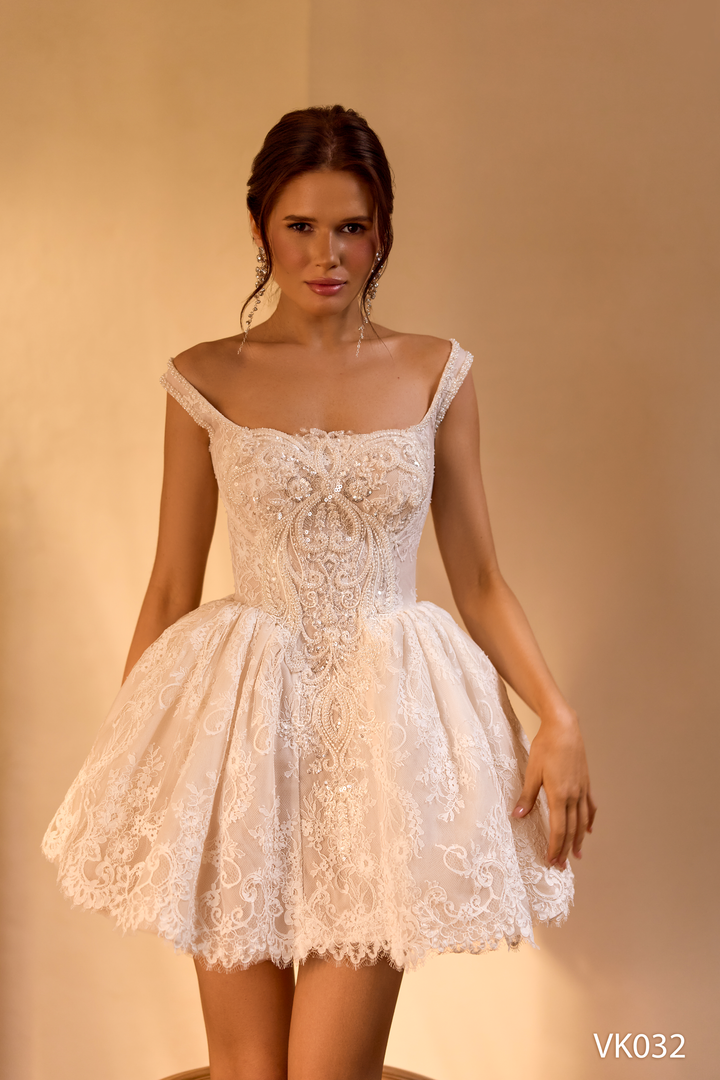 Vissaria VK032 Square Neckline Sleeveless Structured Corset Dress - FOSTANI.com