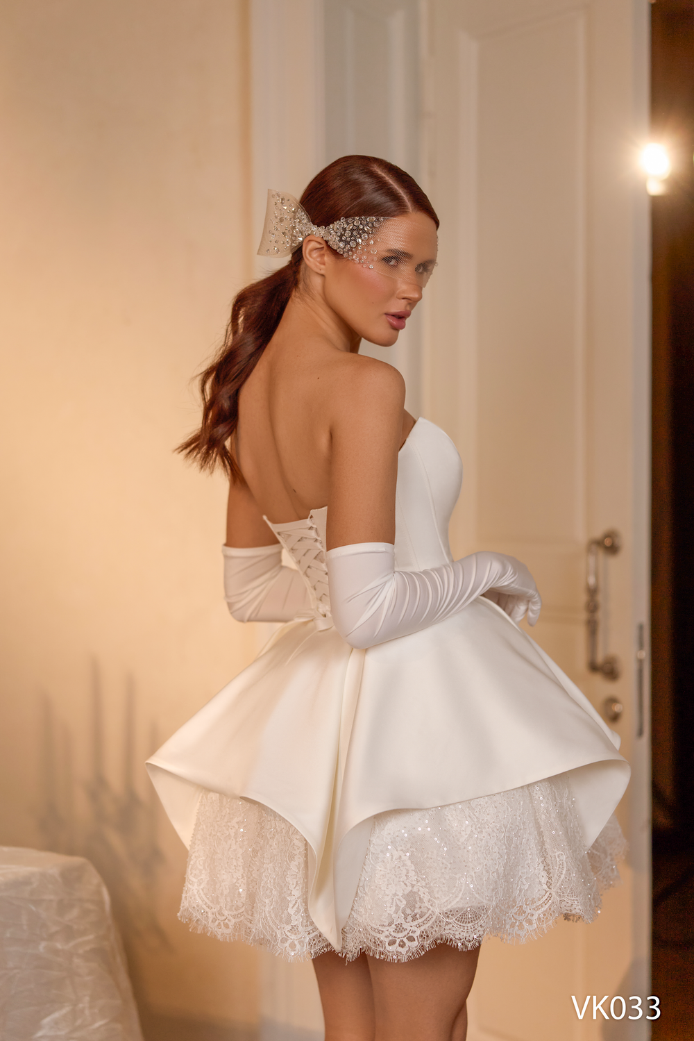 Vissaria VK033 Sweetheart Strapless Structured Corset Dress - FOSTANI.com