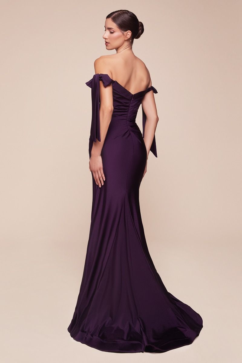 Ladivine CD943 Sweetheart Off The Shoulder Pleated Waist Prom Dress 2026 - FOSTANI.com