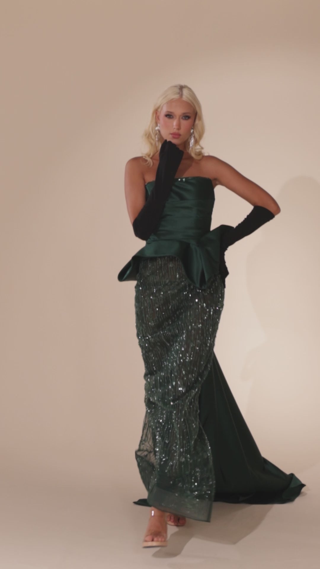 Abdo Aoude D16 Strapless Column Couture Dress