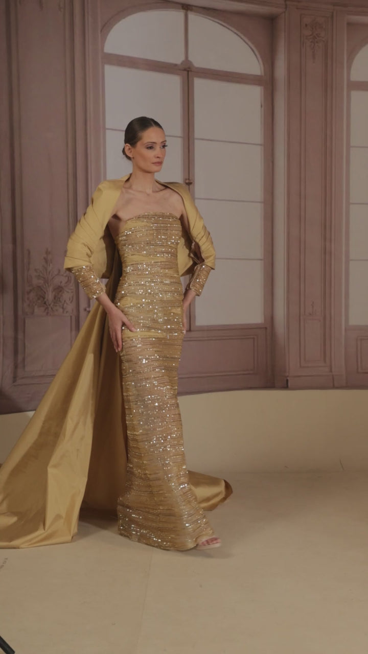 Reverie Couture FW297 Embellished Dress
