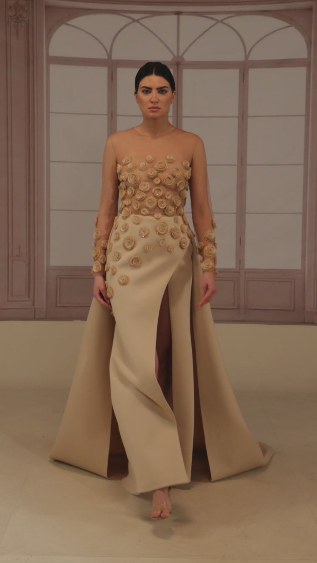 Reverie Couture fw281 Tulle Maxi Dress