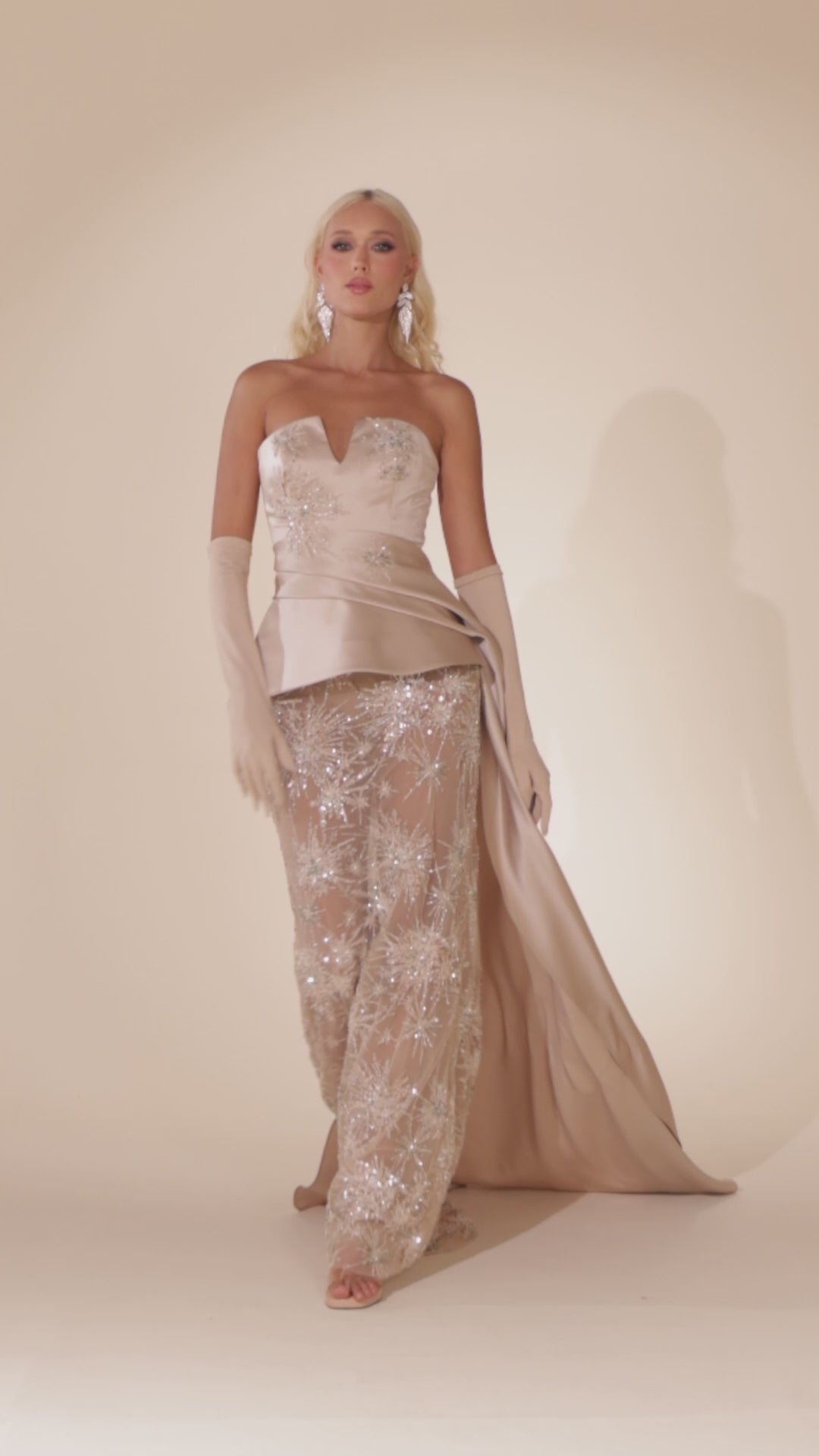 Abdo Aoude D11 Embroidered Couture Dress