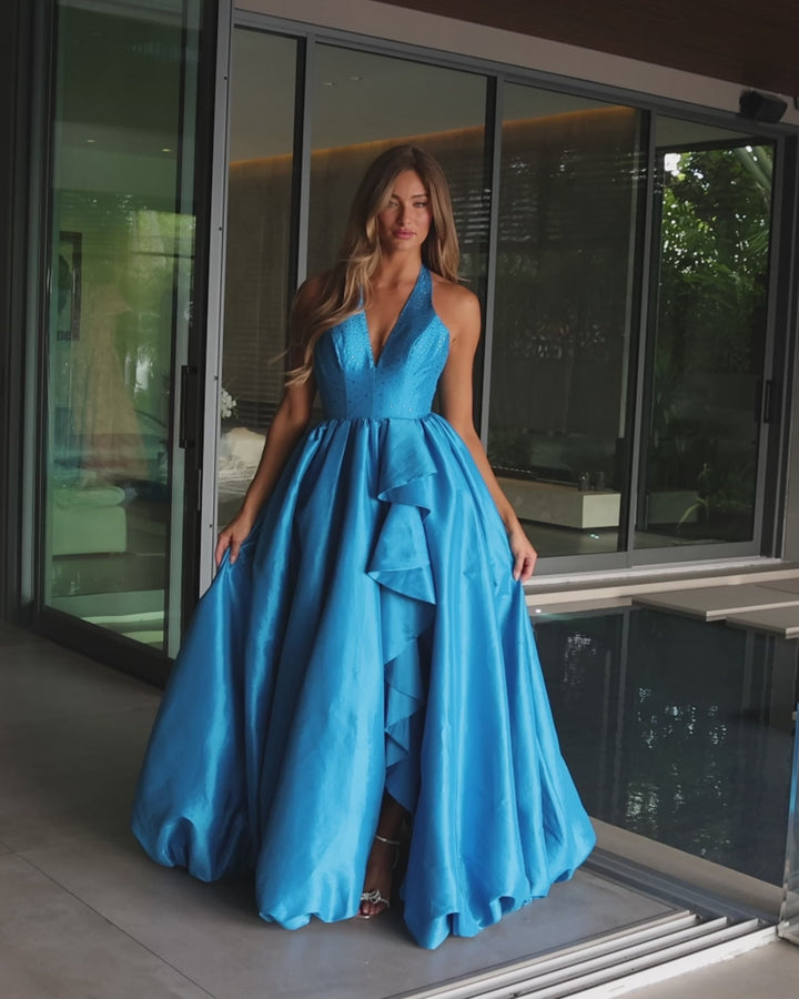 Ava Presley 47146 Plunging V-Neck Sleeveless A-Line Prom Dress 2026