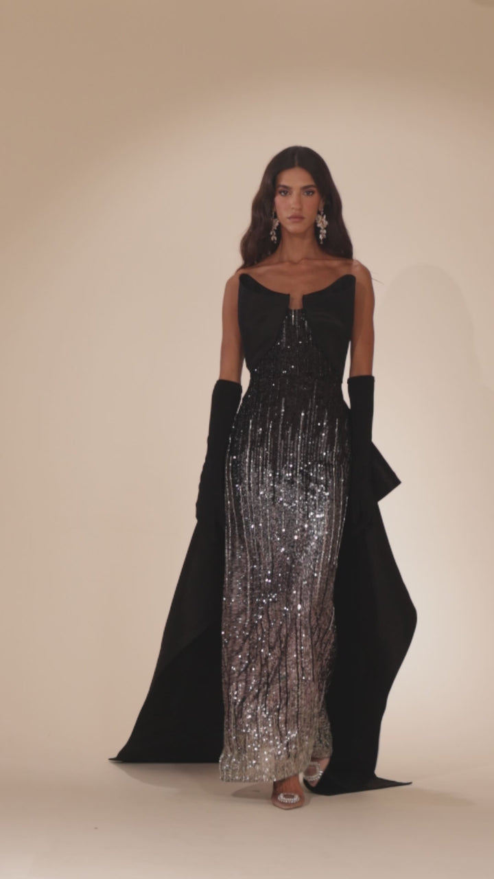 Abdo Aoude D24 Strapless Couture Dress