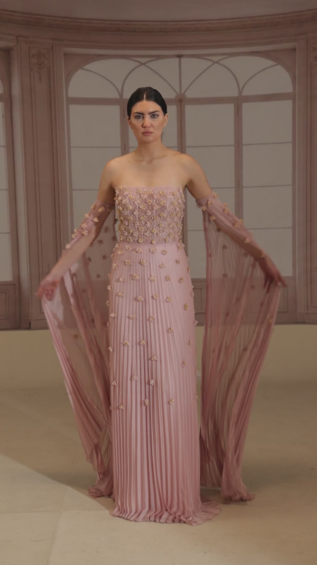 Reverie Couture FW267 3D Floral Embroidery Dress