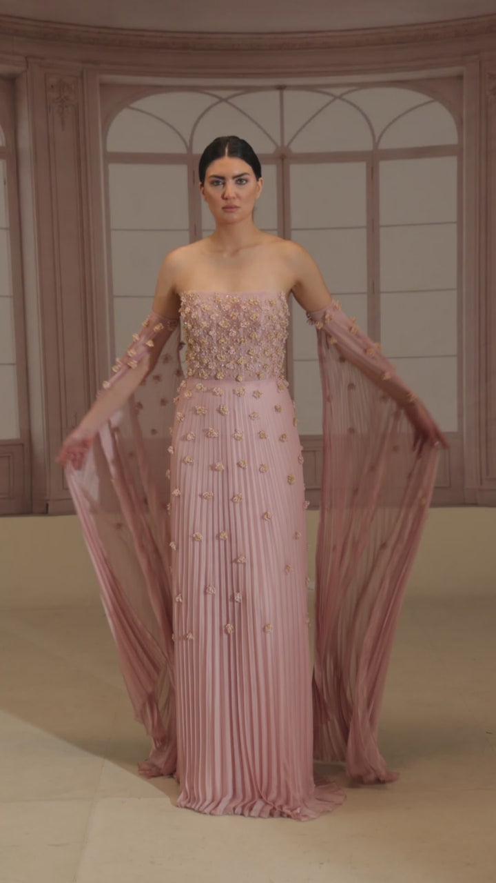 Reverie Couture FW267 3D Floral Embroidery Dress