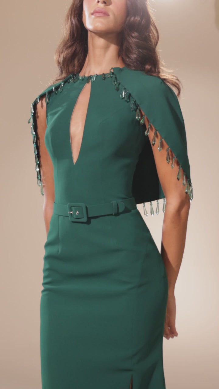 Abdo Aoude D15 High Slit Couture Dress