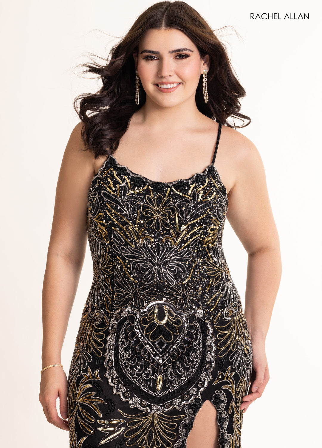 Rachel Allan 70002 Beaded Shimmer Prom Dress 2026