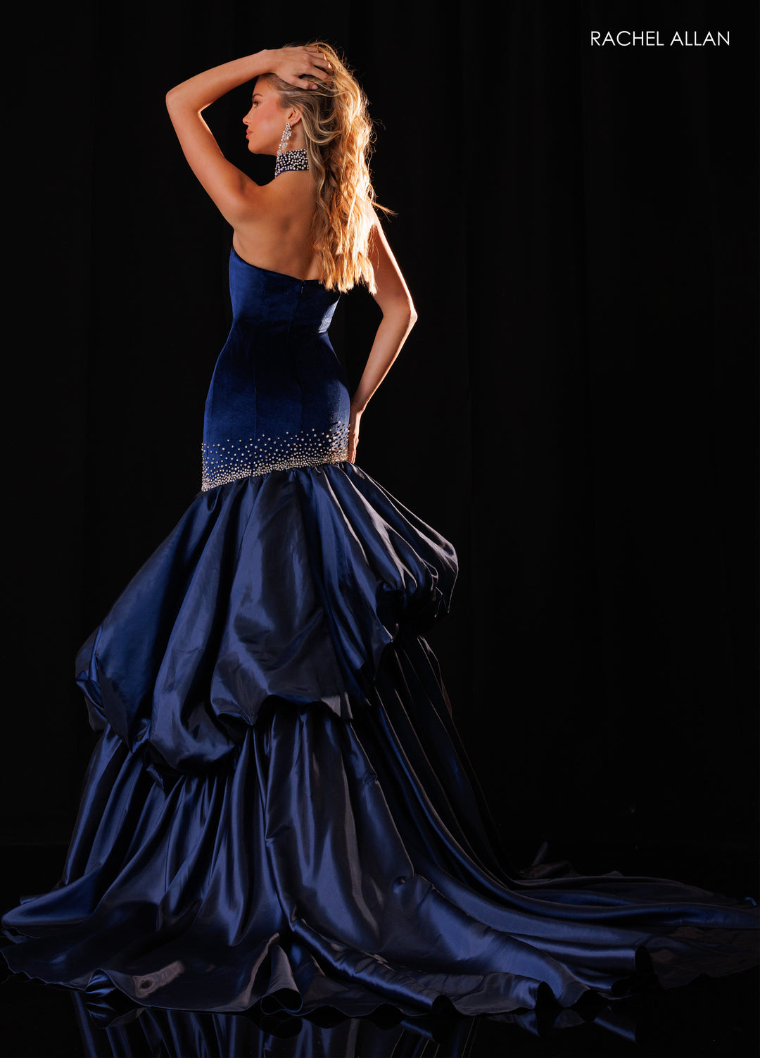 Rachel Allan 50442 Strapless Mermaid Pageant Dress - FOSTANI.com
