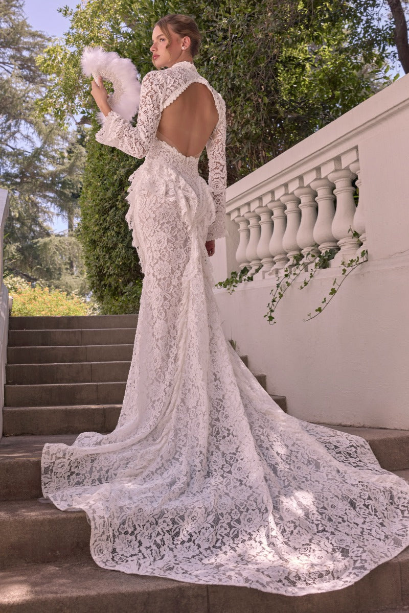 Andrea & Leo Couture WL074 bolero open back view