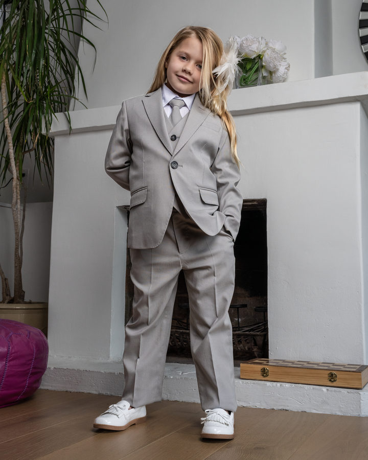 CLEO By Peanut Butter Collection Ramses Desert Fox Grey FG Kids suit - FOSTANI