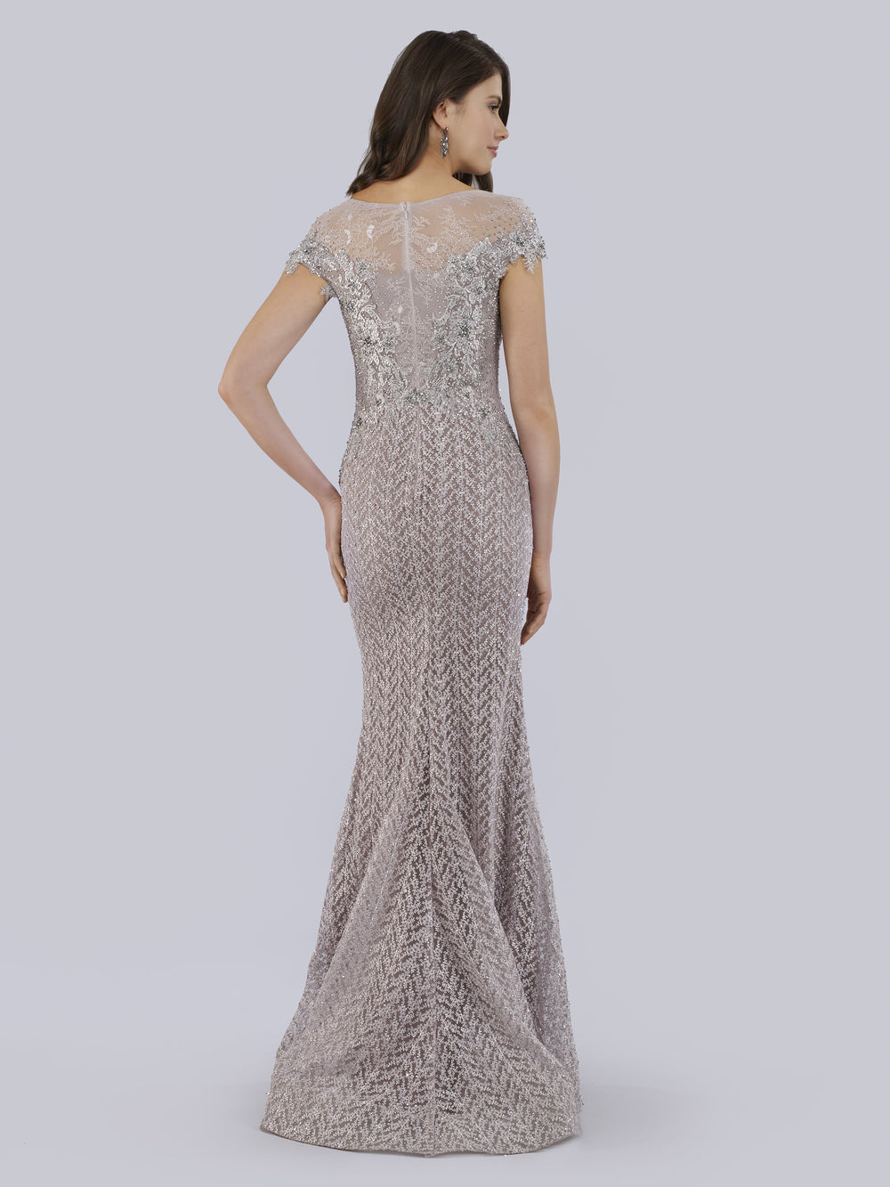 Lara 29763 - Fully Embellished High Neck Mermaid Gown - FOSTANI