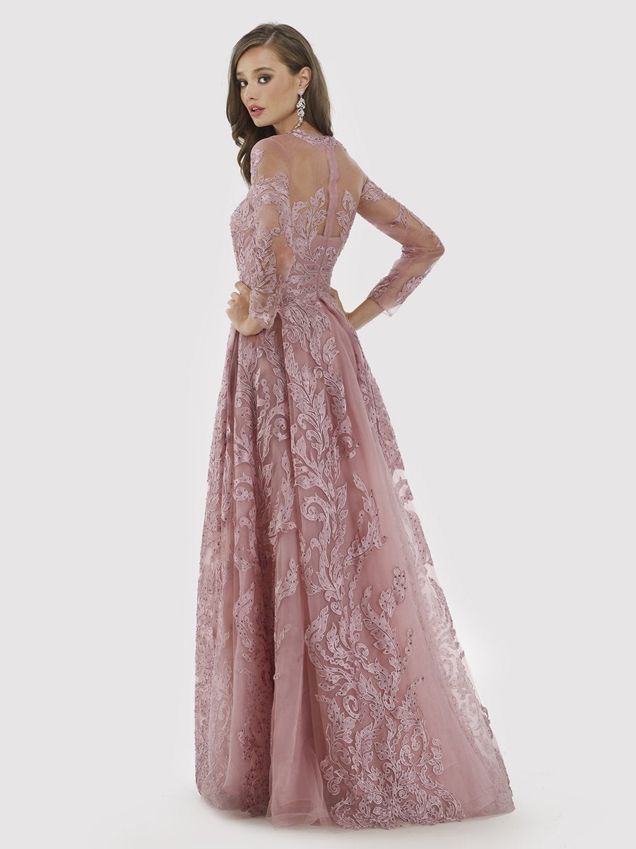 Lara 29785 - Overskirt Lace Ballgown - FOSTANI